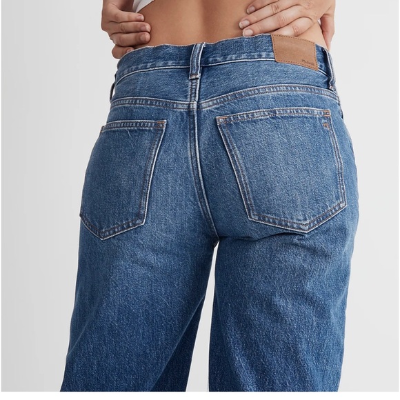 Madewell Low Slung Straight Jeans Palmina Wash size 27 - Picture 5 of 9